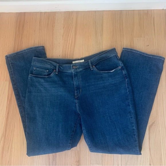 LEVI’S Classic Bootcut Jeans Stretch Mid-Rise Blue Denim Size 34 - Picture 12 of 16